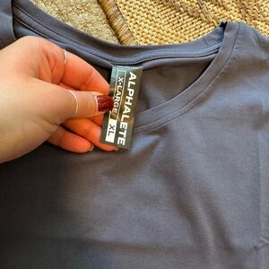 Alphalete Slate Blue Tee XL